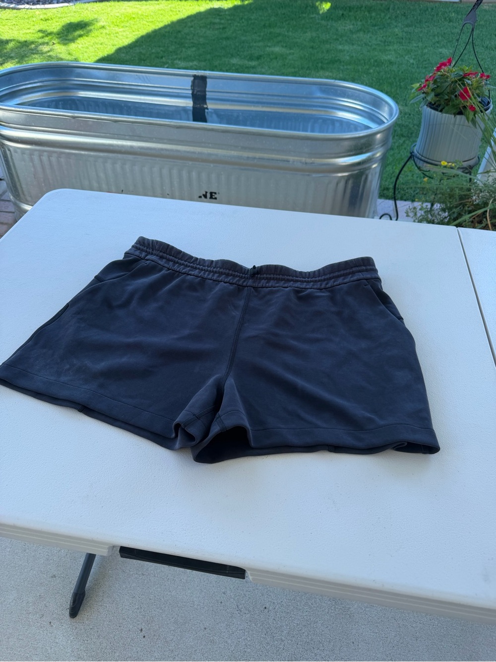 Lulu's Black Athletic Elastic-Waist Shorts